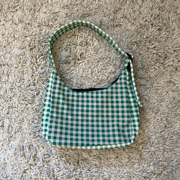 Baggu Shoulder Bag in Green Gingham - Picture 3 of 3